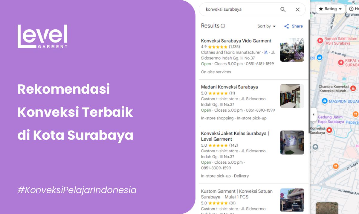 Mencari Konveksi Surabaya? Ini Rekomendasi Terpercaya Sesuai Kebutuhan Anda